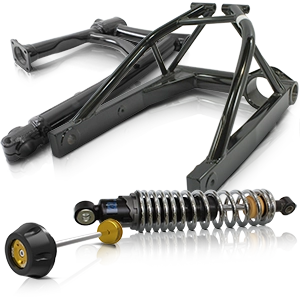 Rear wheel suspension